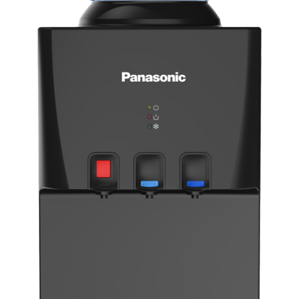 Panasonic Water Dispenser, Top Loading SDMWD3320; 3-Taps with Child Lock, Bottom Fridge, Black/Silver - Image 3