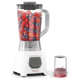 Moulinex Blendeo Blender LM2B2127, 1.5L Plastic Jar, Ice Crush, Grinder, 450 Watts - White
