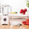Moulinex Blender BlendForce 2 LM423127, 2L Plastic Jar, 600W, 2 Mills - White - Image 2