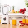 Moulinex Blender BlendForce 2 LM423127, 2L Plastic Jar, 600W, 2 Mills - White - Image 4