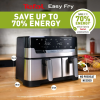 Tefal 8.3L Easy Fry Dual Air Fryer & Grill EY905D40, Roast, Bake, Dehydrate & Broil - Stainless Steel - Image 7