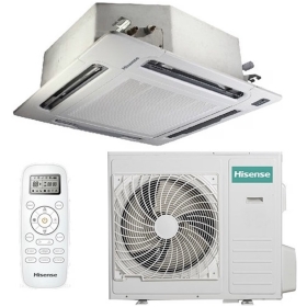 Hisense 36000 BTU Ceiling Cassette Air Conditioner AUC-36HX4SHH1 - White