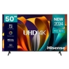 Hisense 50" 50A6N UHD Smart TV VIDAA, Inbuilt Free To Air Decorder, Youtube, Netflix, Chromecast Built in, HDMI, USB, Ethernet - Black