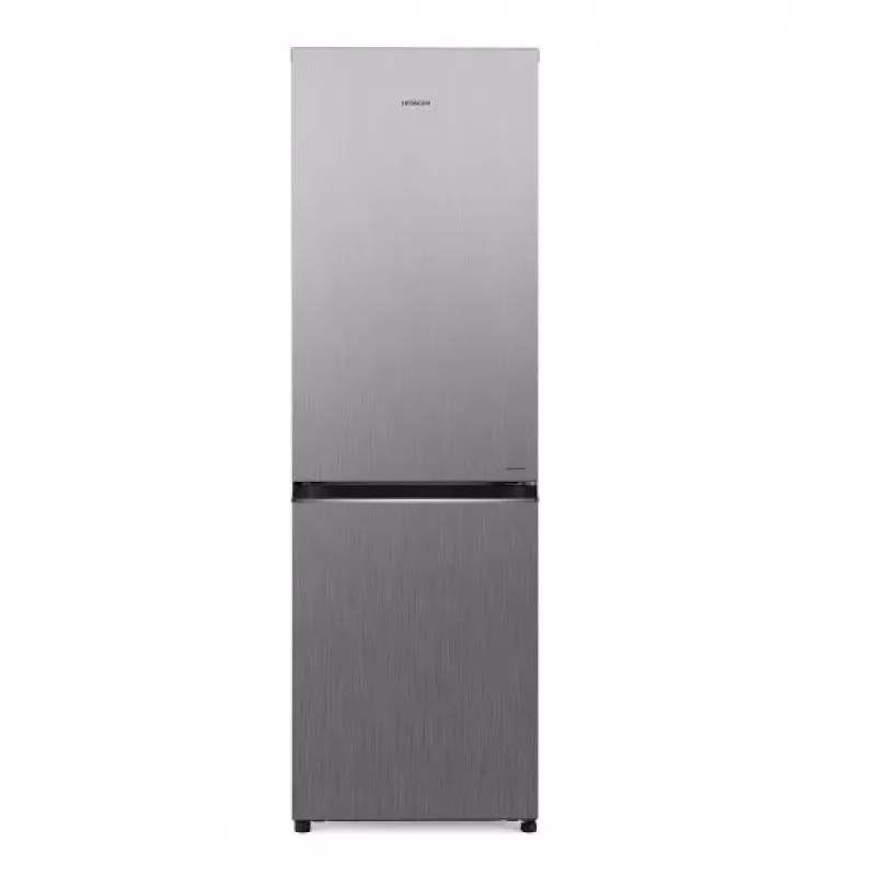Hitachi 320L Fridge RB410PUN6PSV, Double Door Bottom Mount Freezer, Frost Free, Inverter Compressor Refrigerator - Silver