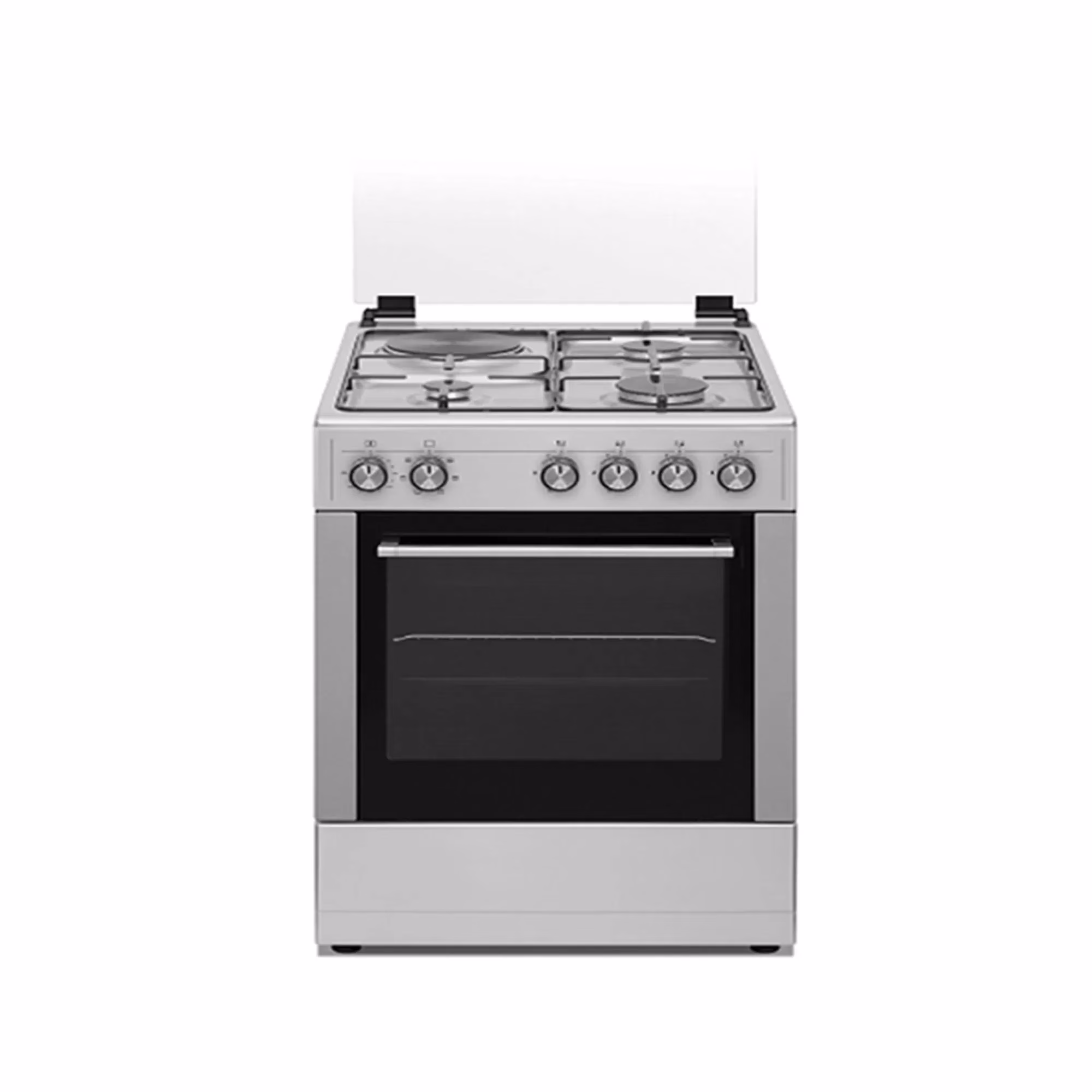 Venus Cooker VC5531 3 Gas Burners, 1 Electric Plate 50x50cm; Auto Ignition, Grill, Electric Oven – Silver