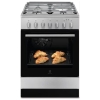 Electrolux Cooker 60x60cm 3 Gas Burners + 1 Electric Plate LKM6200IX; Electric Oven & Grill, Oven Fan, Rotisserie – Silver