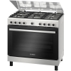 BOSCH Cooker 90x60cm, 5 Gas, Gas oven, Grill, Rotisserie - HGVDF0V52S - Semi inox