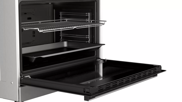BOSCH Cooker 90x60cm, 5 Gas, Gas oven, Grill, Rotisserie - HGVDF0V52S - Semi inox - Image 4