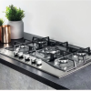 Ariston 75cm 5-Gas Burners Built-in Gas Hob PCN 751 T/IX/A, Auto Ignition – Stainless Steel - Image 2