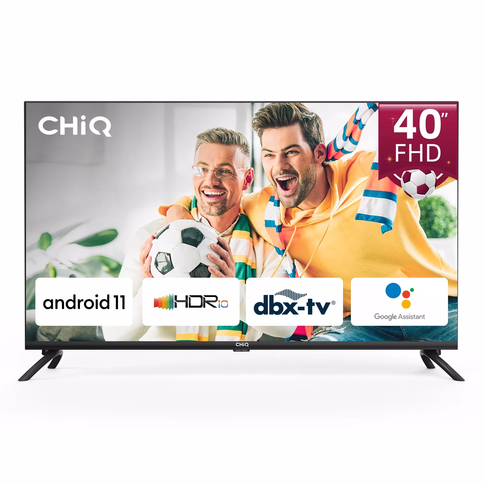 CHiQ 40 Inch LED HD Android Smart TV | Frameless | Free To Air | Bluetooth | L40G7P