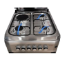 Venus Cooker VC5531 3 Gas Burners, 1 Electric Plate 50x50cm; Auto Ignition, Grill, Electric Oven – Silver - Image 2