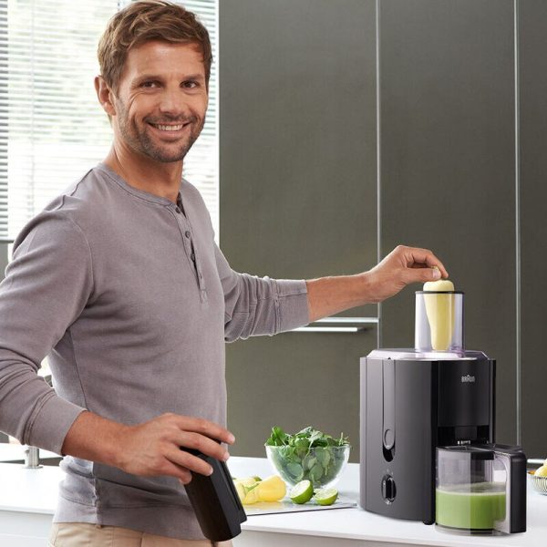Braun J300 IdentityCollection Spin Juicer | 800W Juice Extractor | 2L Pulp Container - Image 2