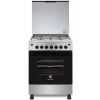 Electrolux Full Gas Cooker 60x60cm EKG6000G6Y; With Gas Oven & Grill, Auto Ignition, Auto Safety Device – Silver