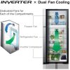 Hitachi 850L Double Door To Mount Freezer Refrigerator | RV990PUN1KBBK | LED Control | Inverter Compressor - Image 4