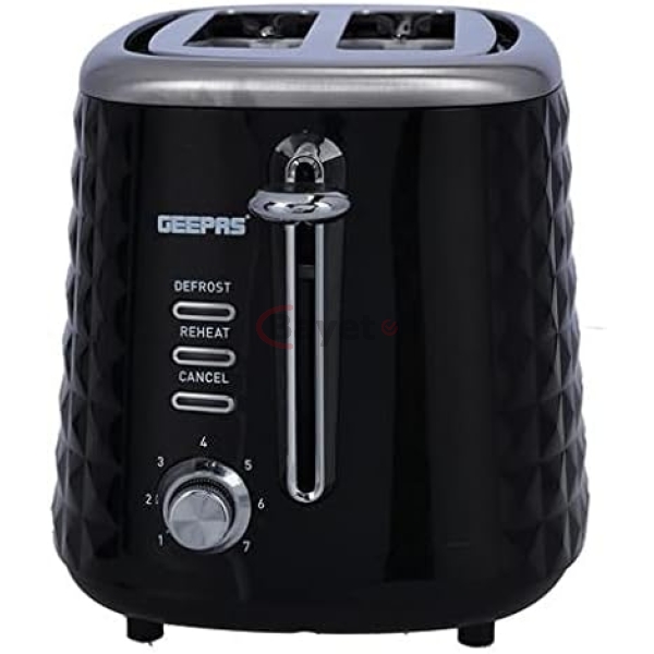 Geepas 850W 2 Slice Bread Toaster, Defrost & Reheat Function GTB26536 - Image 5