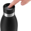 TEFAL Bludrop Water Bottle N3110910, Reusable Stainless Steel Bottle, Hot and Cold Drinks, Leak-Proof, 0.7 L, Black - Image 4