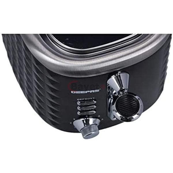 Geepas 850W 2 Slice Bread Toaster, Defrost & Reheat Function GTB26536 - Image 3