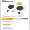 Geepas Double Hot Plate GHP32014, 2000W - Image 2