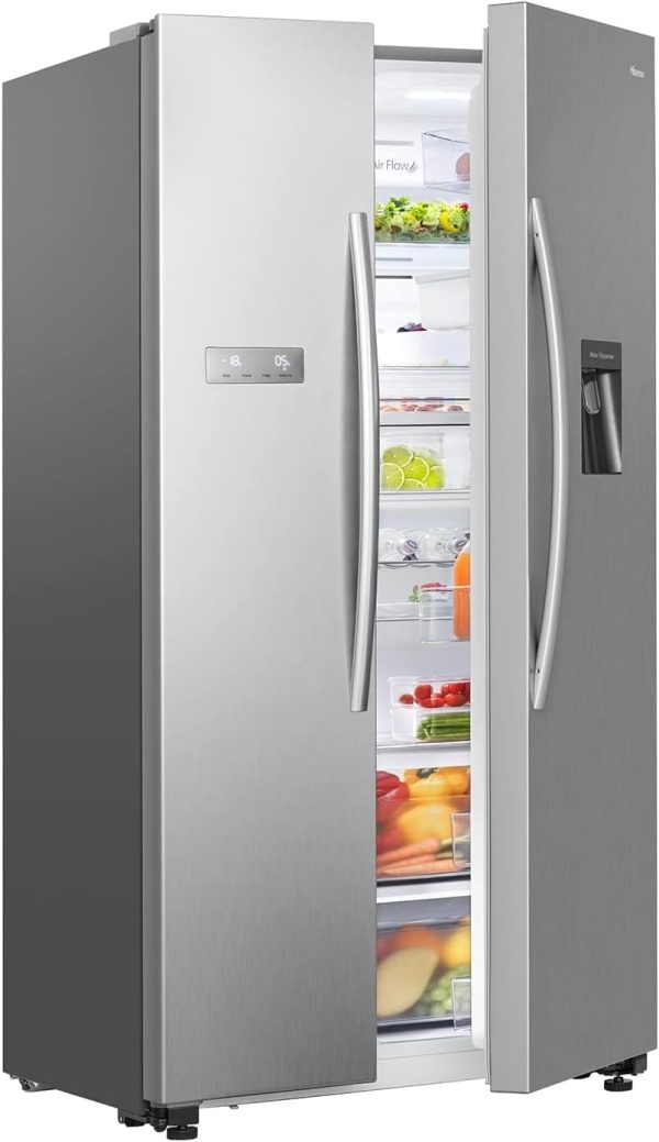Hisense 740 L Side By Side Refrigerator | RC-74WS4SIB | Frost Free | Water Dispenser - Image 5