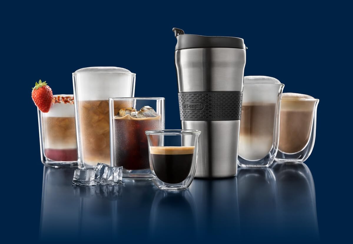 Delonghi Eletta Explore Automatic Coffee Machine, w/ LatteCrema Hot and Cool Creative Coffee, Wi-Fi ECAM450.65.S - Image 9