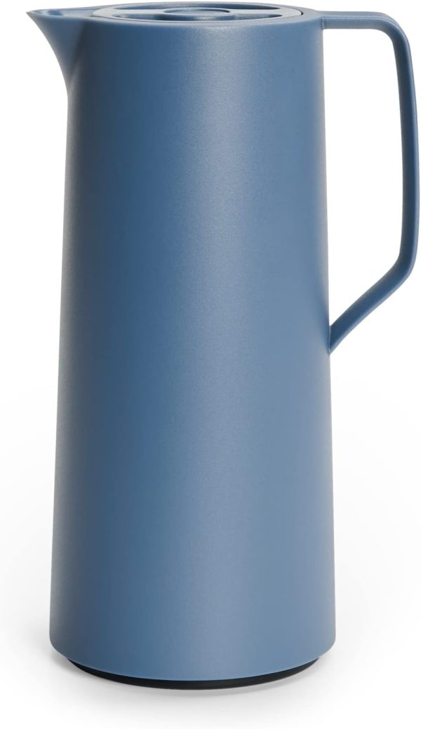 Tefal Motiva Jug, Vacuum Flask, 1- Liter, Glass Liner N4170310 - Nordic Blue - Image 3