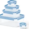 Tefal K3029012 MasterSeal Fresh Box, Plastic Food Storage Container,  100 Percent Leakproof, 5 Piece Set, Clear/Blue - Image 2