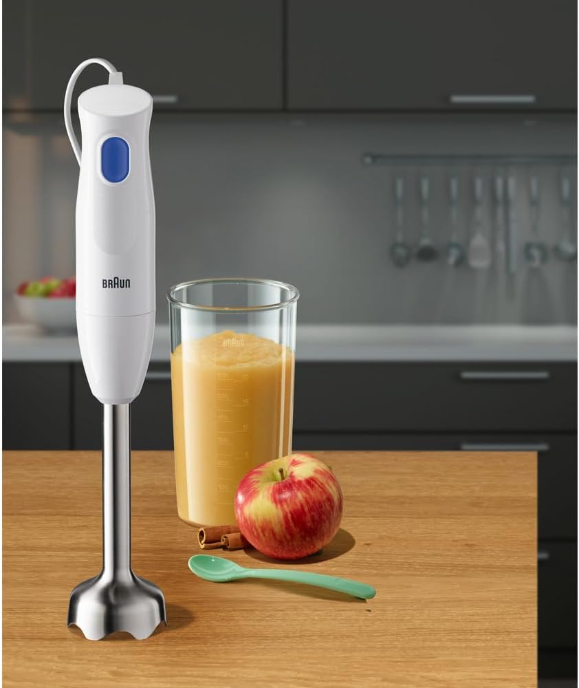 Braun 2-In-1 Hand Blender MQ10.201 | 450W w/ Chopper & Plastic Beaker - Image 3