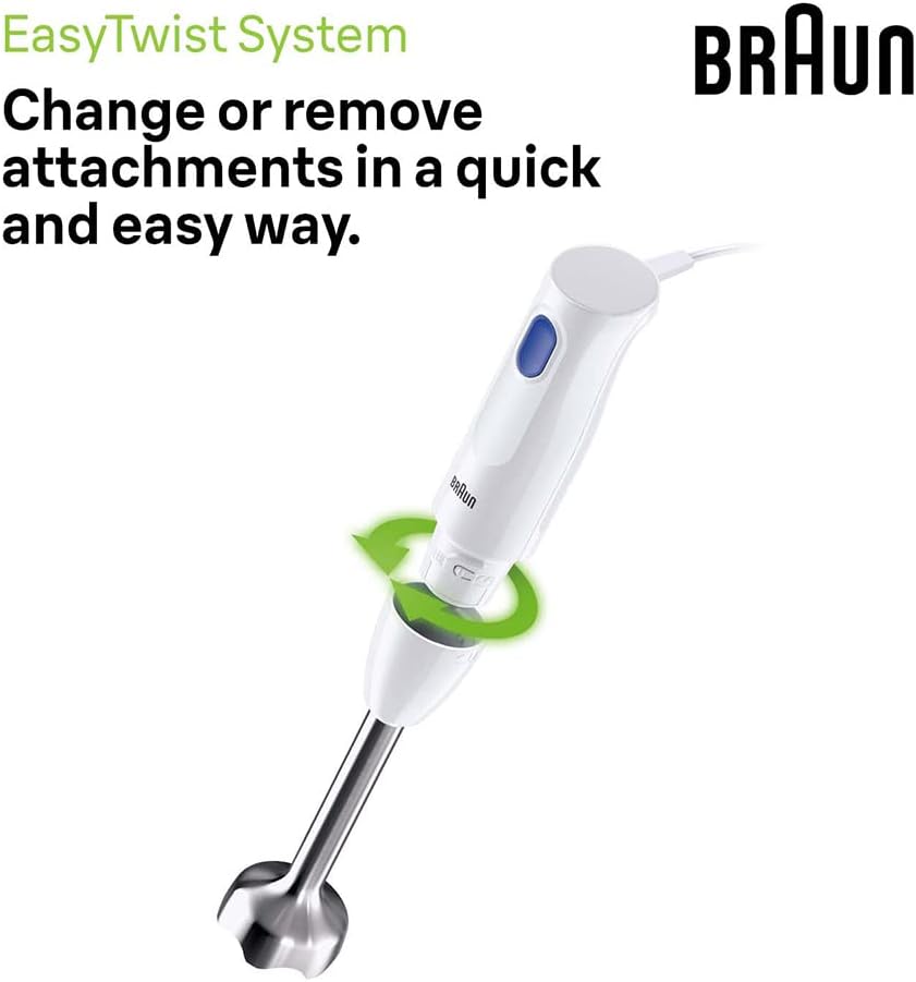 Braun 2-In-1 Hand Blender MQ10.201 | 450W w/ Chopper & Plastic Beaker - Image 6