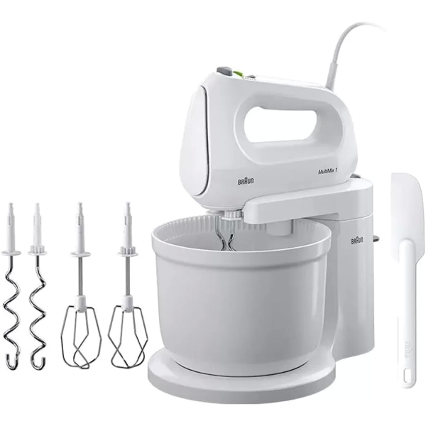 Braun MultiMix 1 2-In-1 Hand & Stand Mixer | 400W | HM1070 WH