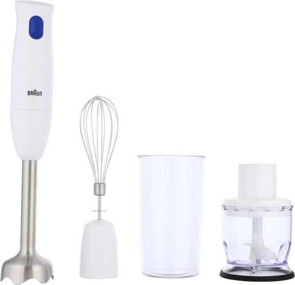 Braun 3-In-1 Hand Blender MQ10.202 | 450W W/ Whisk, Chopper & Beaker - Image 6
