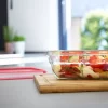 Tefal Masterseal Fresh Glass, Rectangular Food Container, 2 L, Food Storage, Stackable, Oven and Freezer Safe N1041110 Transparent - Image 7