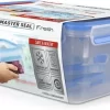 Tefal K3029012 MasterSeal Fresh Box, Plastic Food Storage Container,  100 Percent Leakproof, 5 Piece Set, Clear/Blue - Image 3