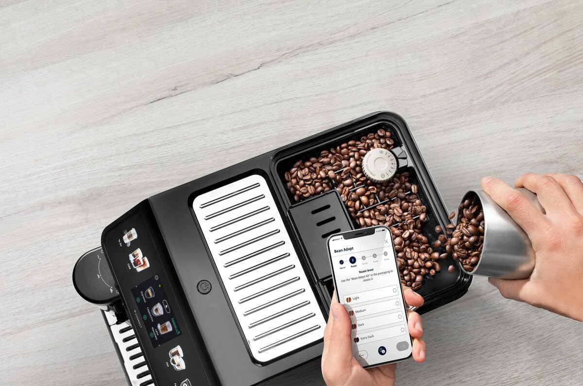 Delonghi Eletta Explore Automatic Coffee Machine, w/ LatteCrema Hot and Cool Creative Coffee, Wi-Fi ECAM450.65.S - Image 7