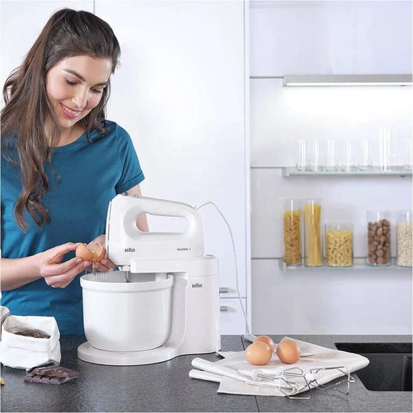 Braun MultiMix 1 2-In-1 Hand & Stand Mixer | 400W | HM1070 WH - Image 3