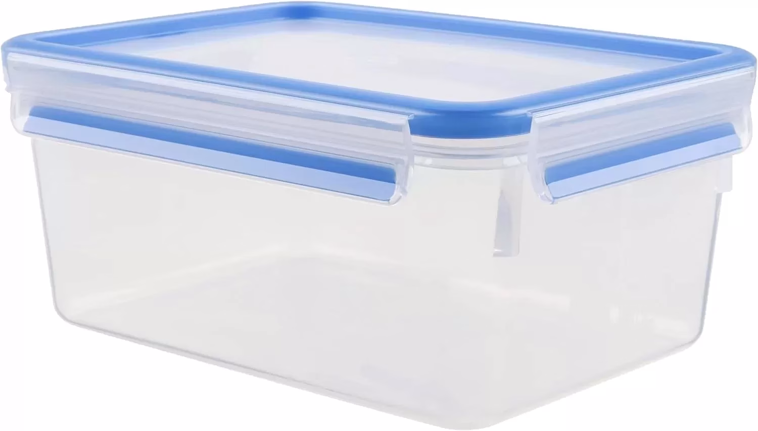 Tefal K3021512 MasterSeal Fresh Box, Plastic Food Storage Container, 100 Percent Leakproof, 2.3L, Clear/Blue