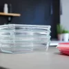 Tefal Masterseal Fresh Glass, Rectangular Food Container, 2 L, Food Storage, Stackable, Oven and Freezer Safe N1041110 Transparent - Image 5