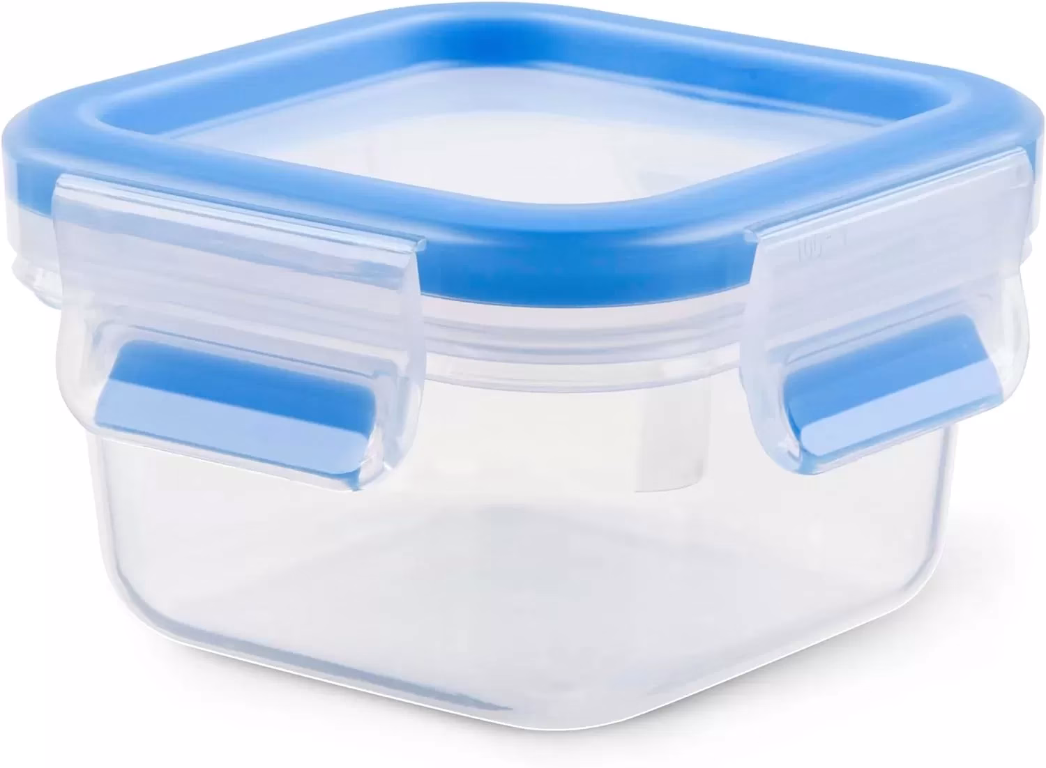 Tefal K3021612 MasterSeal Fresh Box, Plastic Food Storage Container, 100 Percent Leakproof, 0.2L, Clear/Blue