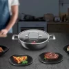 Tefal Unlimited 26cm Non-Stick Aluminium Shallow Pan, Induction, G2557102 - Black - Image 2