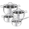 Tefal Intuition 8pc Non-Stick Cookware Set, Induction Technology, A702S885 - Stainless Steel
