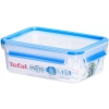 Tefal K3021212 MasterSeal Fresh Box, Plastic Food Storage Container,  100 Percent Leakproof, 1L, Clear/Blue