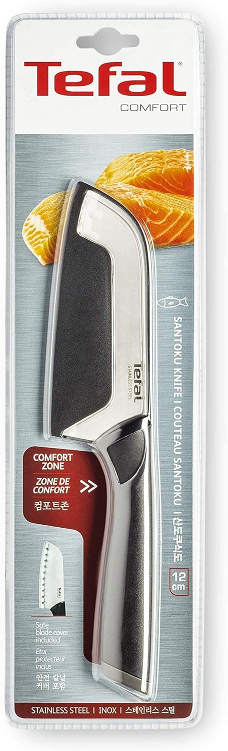 Tefal Comfort Santoku Knife With Safe Blade Cover, 12 cm - K2213604 - Image 2