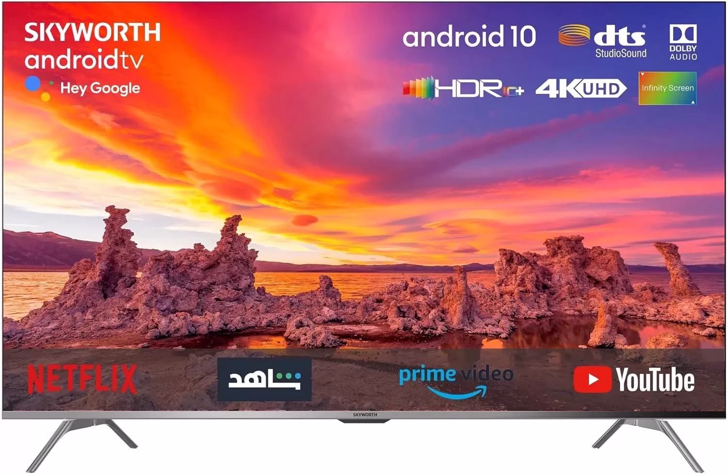 Skyworth 50" UHD 4K Smart Android TV | HDR10+ | Dolby Atmos | 50SUC9350