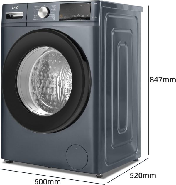 CHiQ 8kg Front Loader Washing Machine | 1400rpm | CG80-14586BS - Image 3