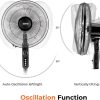 Geepas 16" Stand Fan | 3 Speeds | 5 Leaf Blades | GF9488 - Image 5