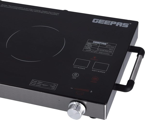 Geepas Double Digital Infrared Cooker | 2600W | GIC6131 - Image 4