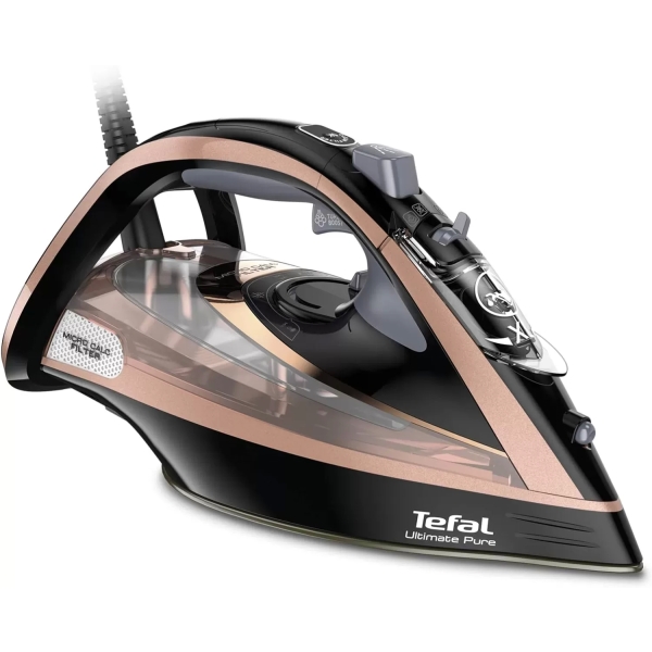 TEFAL Steam Iron FV9845M0 | Ultimate Pure Iron Steamer | 3100 W | 350 ml | With Calc Remover