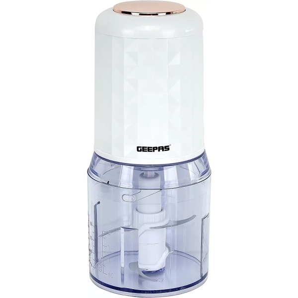 Geepas Food Chopper GMC42012, 500ML, 400W, 4 Bi-Level Stainless Steel Blades