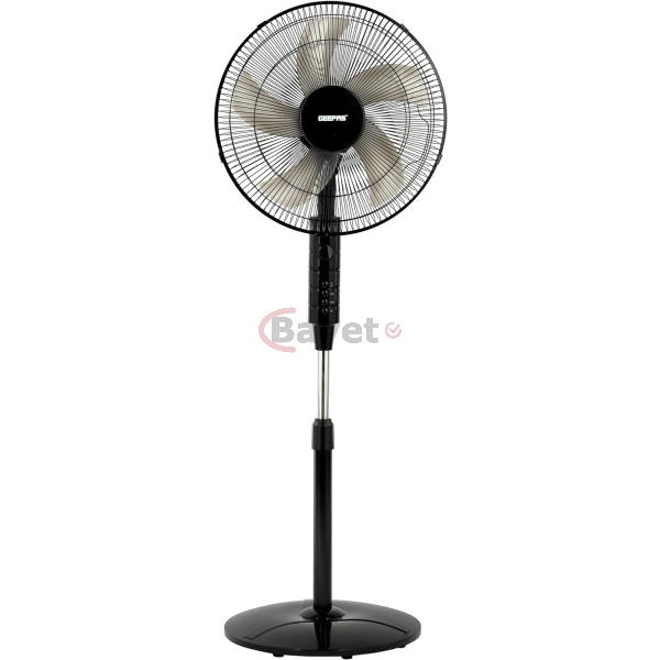 Geepas 16" Stand Fan w/ Remote Control | 60W | 5 Leaf Blades | GF9489 - Image 2