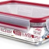 Tefal MASTERSEAL Fresh Glass - 1.3L Rectangle Glass Food Storage Container N1041010 - Red - Image 2