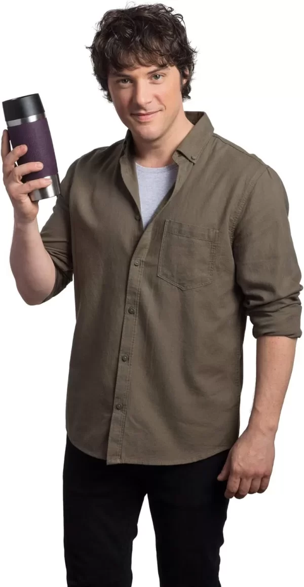 Tefal 0.36L Thermal Travel Mug K3085114 - Blackberry - Image 3
